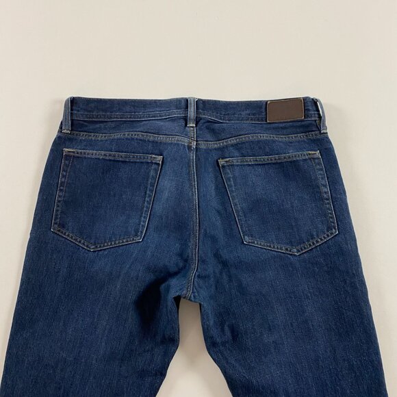 J.CREW The Sutton Jeans Mens 32 x 34 Measures 35.5 x 33 Blue Cotton Indigo Dye - Picture 4 of 12